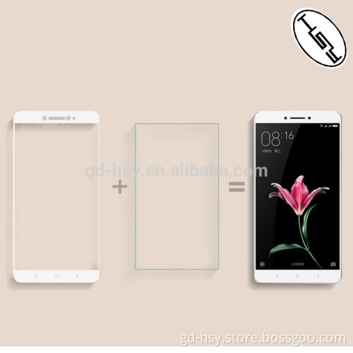 2016 new arrivals 2.5D full cover tempered glass screen protector for Xiaomi Max